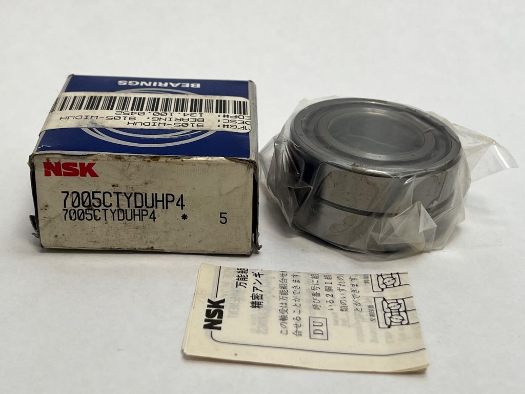 Super Precision Angular Contact Ball Bearing Matched Duplex Pair 25 x 47 x 12 mm 15 Degree Heavy Preload ABEC 7