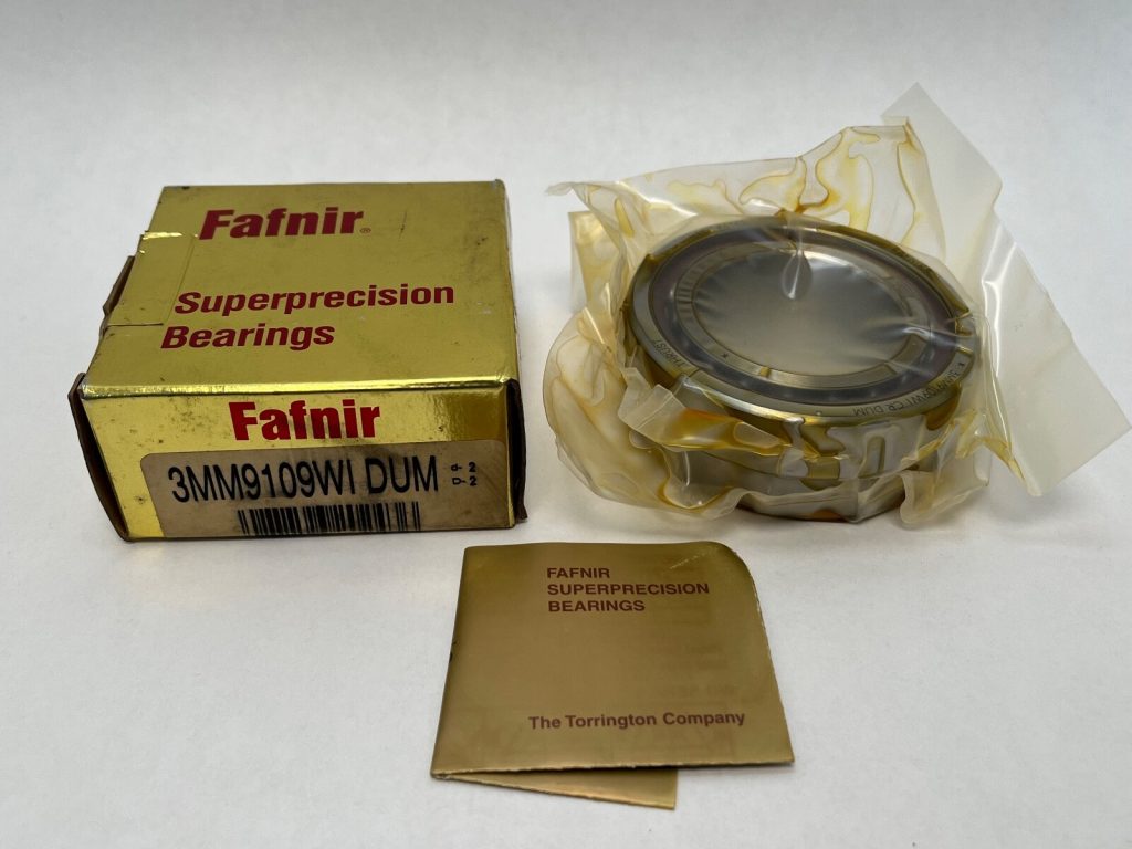 Super-Precision Angular Contact Ball Bearing - 45 mm ID, 75 mm OD, 16 mm Width, 25° Contact Angle, Phenolic Cage, Medium Preload, Matched Pair