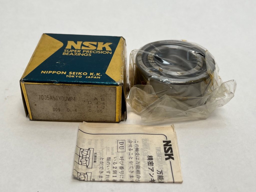 Super-Precision Angular Contact Ball Bearing Duplex Pair — 25 mm ID, 47 mm OD, 12 mm Width, Open, 25°, Medium Preload, Polyamide Cage