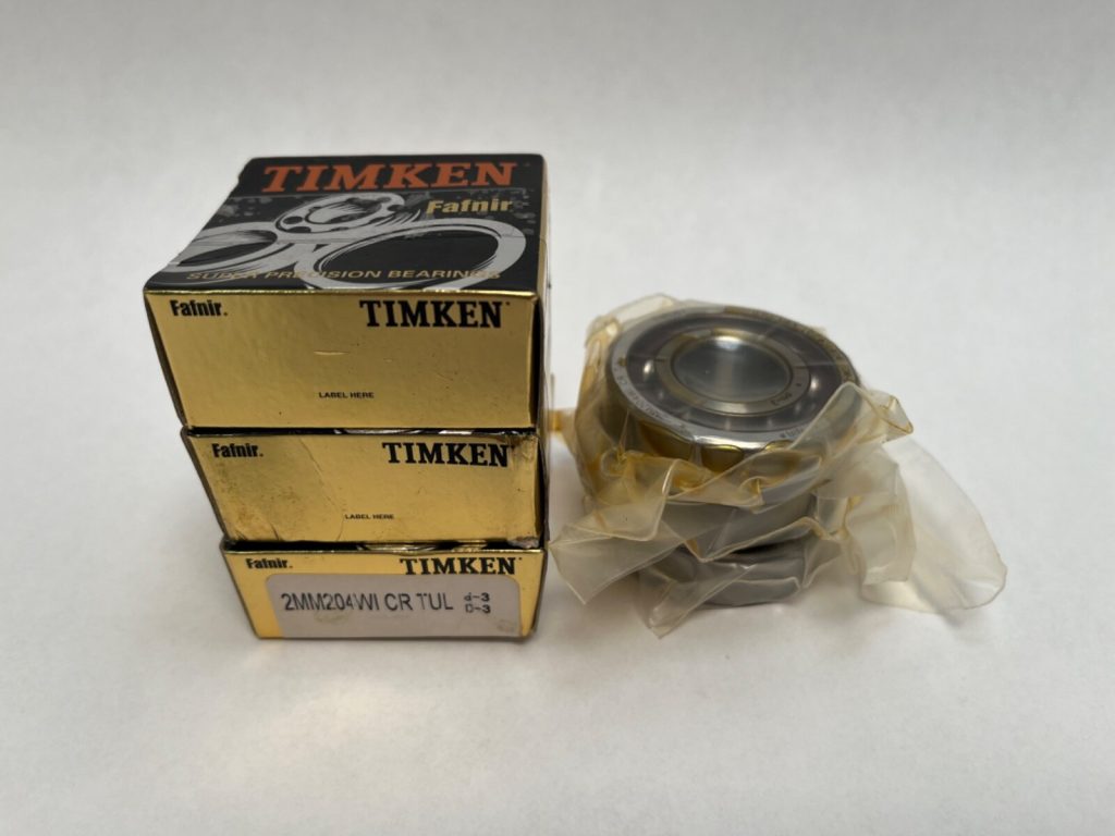Super-Precision Angular Contact Ball Bearing 20x47x14 mm 15 Degree Phenolic Cage Triplex Light Preload Set of 3