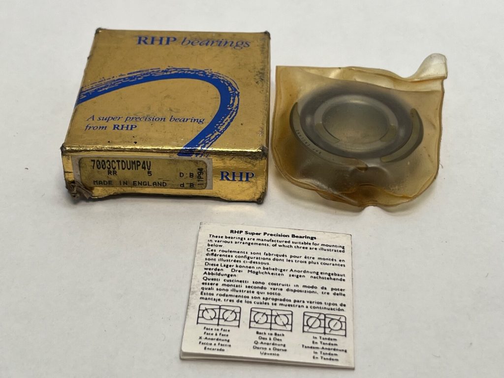 Angular Contact Bearing - 17 mm ID, 35 mm OD, 10 mm Width, Open, 15° Contact Angle