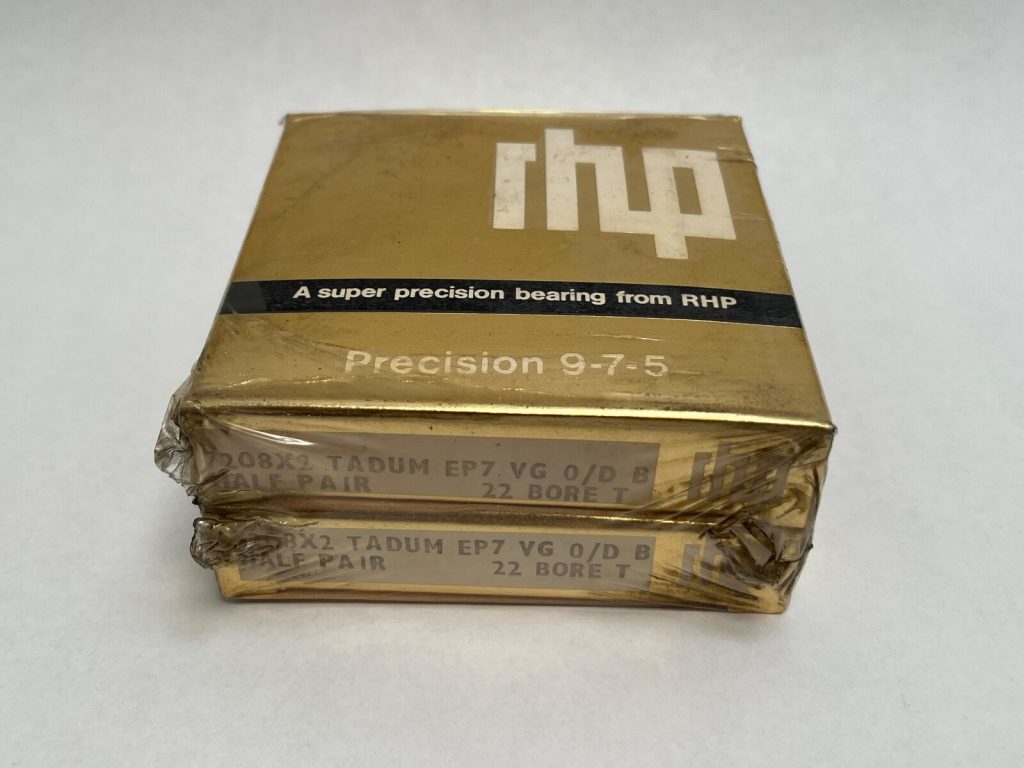 Super-Precision Angular Contact Ball Bearing 40x80x18 mm 15 Degree ABEC 7 Duplex Medium Preload Pair
