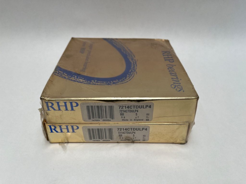 Super Precision Angular Contact Ball Bearing - Straight Bore, 70 mm ID, 125 mm OD, 24 mm Width, Open, 15 Degree Contact Angle, Universal Matchable Duplex Pair, Light Preload, Laminated Phenolic Cage