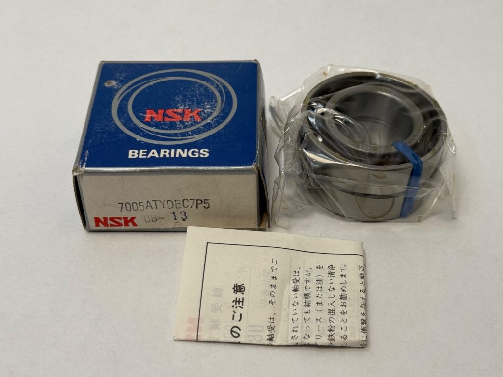 High Precision Angular Contact Ball Bearing Matched Back-to-Back Pair (2 Pcs), 25 x 47 x 12 mm, 30 Degree Contact Angle, ABEC-5 P5, Polyamide Cage