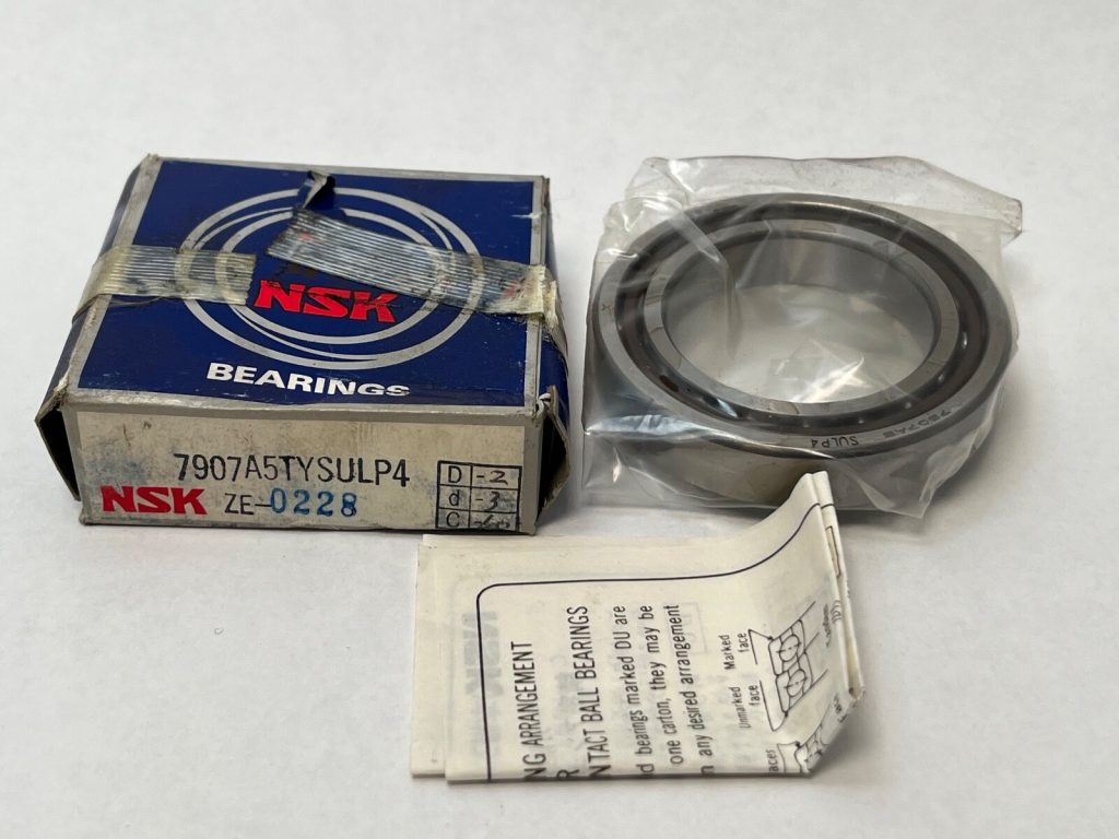 Super Precision Angular Contact Ball Bearing - Straight Bore, 35 mm ID, 55 mm OD, 10 mm Width, Open, 25° Contact Angle, Polyamide Cage, Light Preload, ABEC 7.