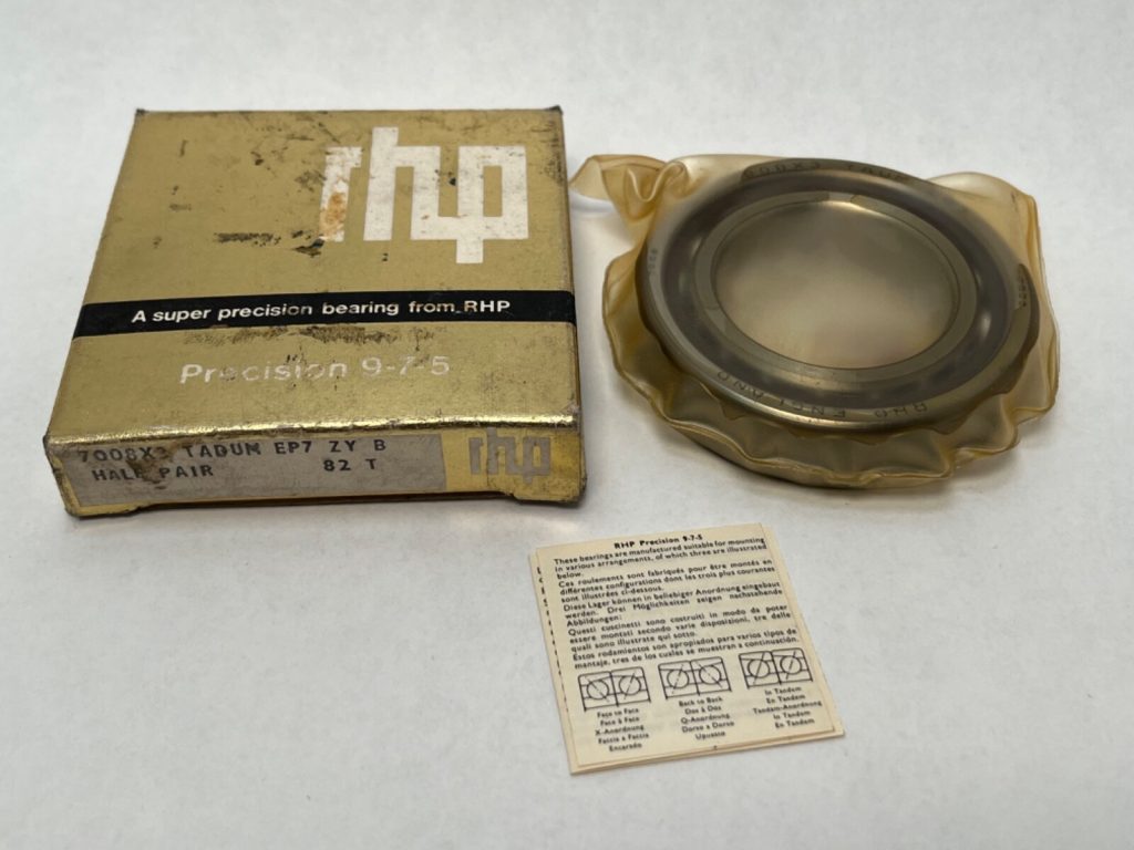 Super Precision Angular Contact Ball Bearing - Straight Bore, 40 mm ID, 68 mm OD, 15 mm Width, Open, 25° Contact Angle, Medium Preload, ABEC 7 / P4