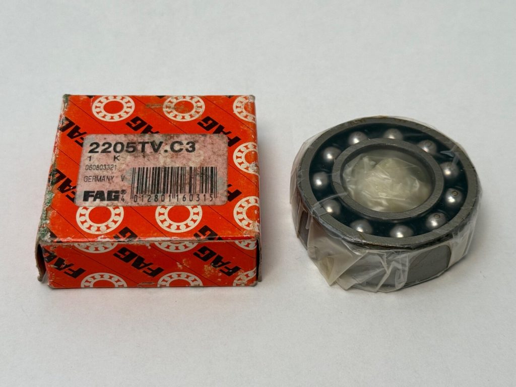 Double Row Self-Aligning Ball Bearing 25x52x18 mm, Straight Bore, Polyamide Cage, C3 Clearance