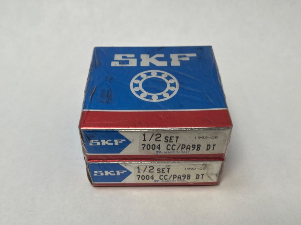 Super-Precision Angular Contact Ball Bearing, Matched Tandem Pair - Straight Bore, 20 mm ID, 42 mm OD, 12 mm Width, Open, 15° Contact Angle, Light Preload