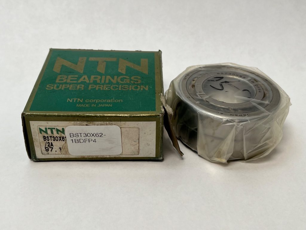 Ball Screw Support Bearing Pair, 30x62x15 mm Each, 60° Angular Contact Thrust, Standard Preload, Face-to-Face Matched, P4