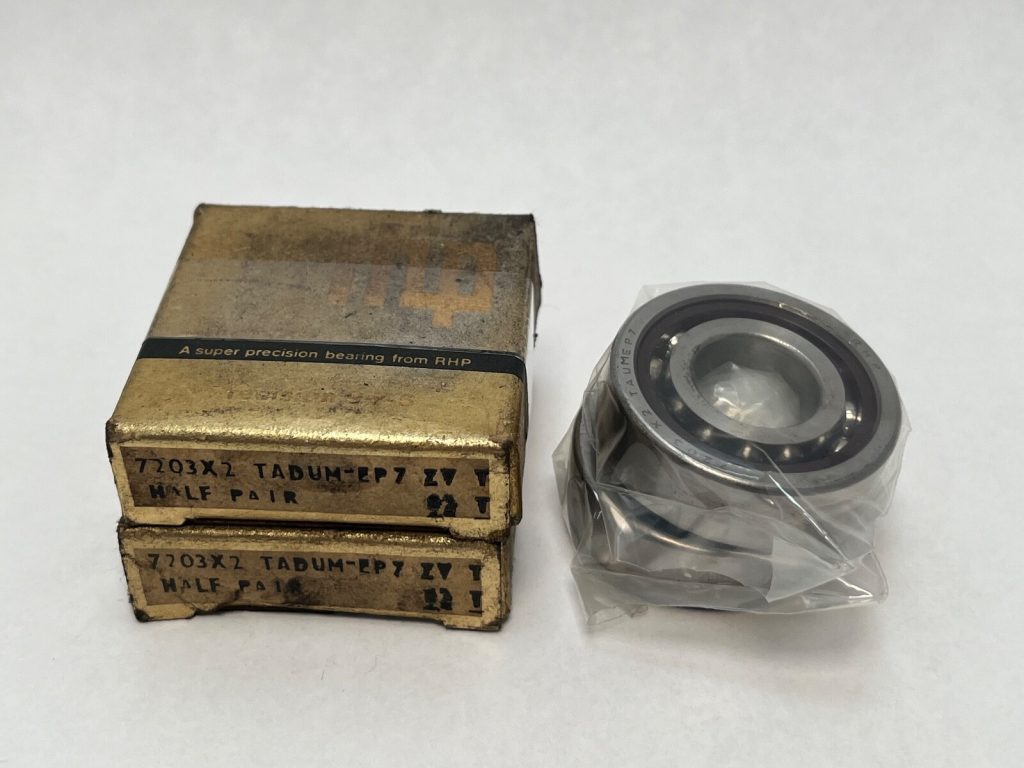 Super Precision Angular Contact Ball Bearing Matched Pair 17x40x12 mm 15° ABEC 7 Medium Preload
