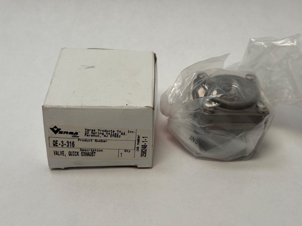 Quick Exhaust Valve, 1/4″ NPT Inlet × 3/8″ NPT Exhaust, 5–150 psi, Cv 3.3 Exhaust, Investment-Cast 316 Stainless to NACE MR-01-75
