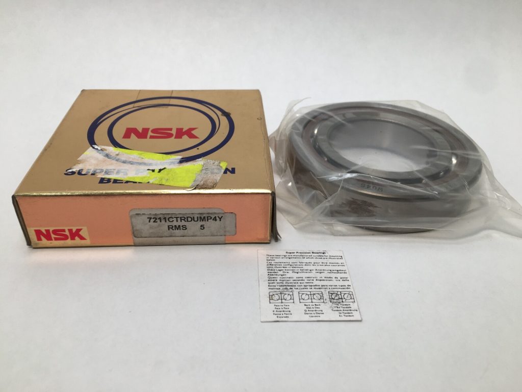 Super-Precision Angular Contact Spindle Bearing, 55x100x21 mm, 15° Contact Angle, Universally Ground Single, Medium Preload, ABEC 7 (P4)