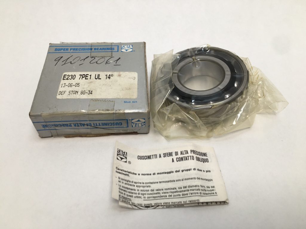 Angular Contact Ball Bearing - 30 mm ID, 62 mm OD, 16 mm Width, Open, Light Preload.
