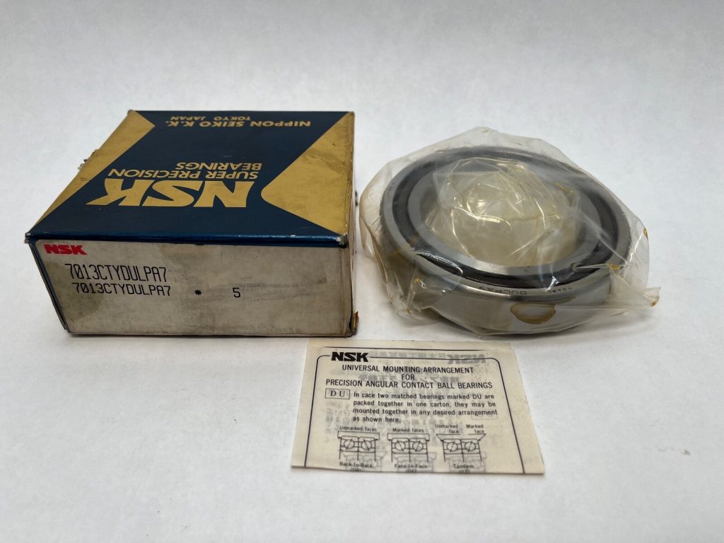 Super Precision Angular Contact Ball Bearing 65x100x18 mm, 15° Contact Angle, Light Preload, Slim Section