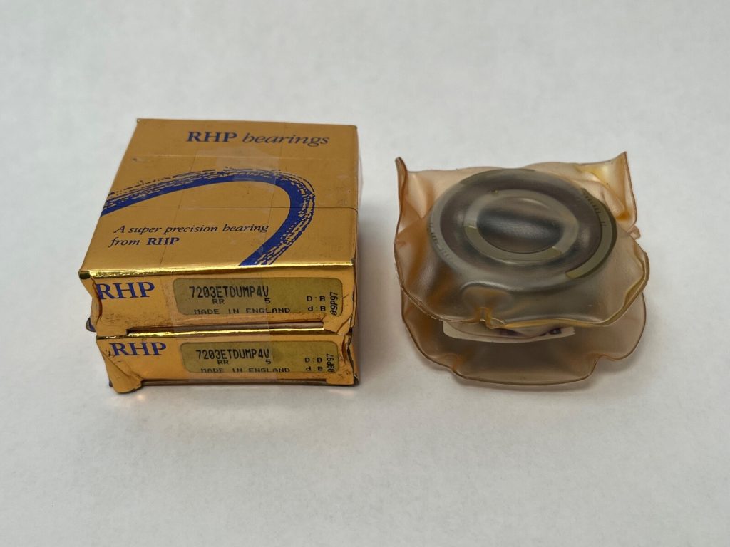 Super Precision Angular Contact Ball Bearing Matched Duplex Pair 17 x 40 x 12 mm 25 Degree Phenolic Cage Medium Preload