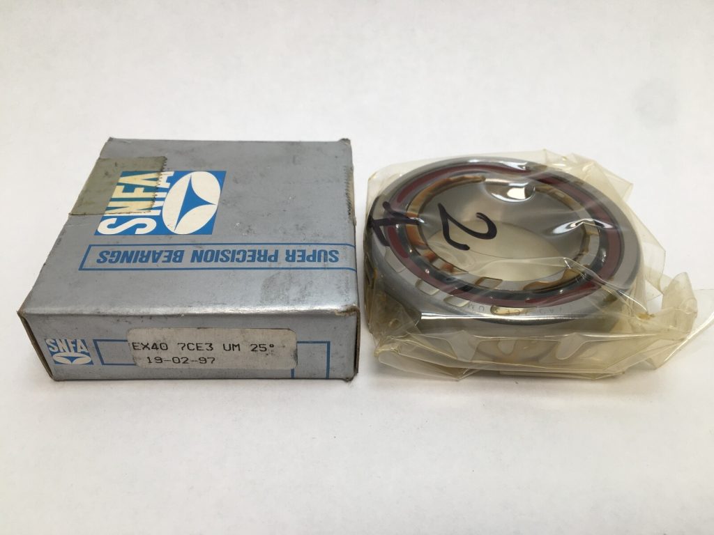 Super-Precision Angular Contact Ball Bearing - 40 mm Bore x 68 mm OD x 15 mm Width, Open, 25 Degree, Medium Preload
