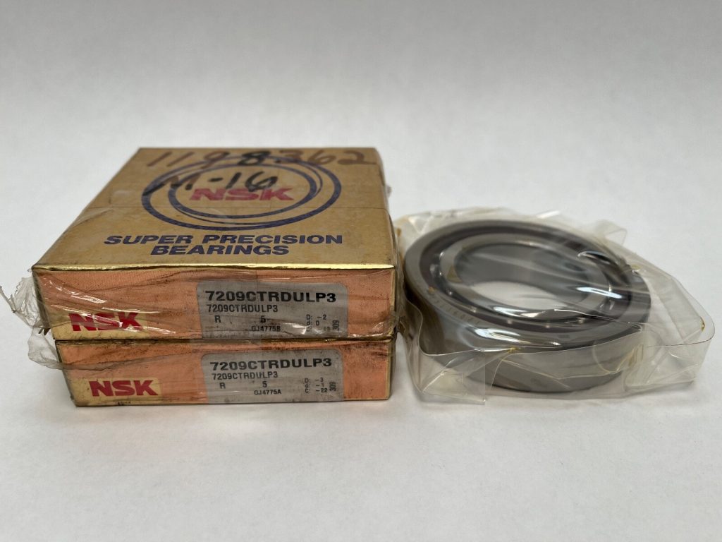 Super Precision Angular Contact Ball Bearing Pair 45x85x19 mm, 15° Contact Angle, Phenolic Cage, Light Preload