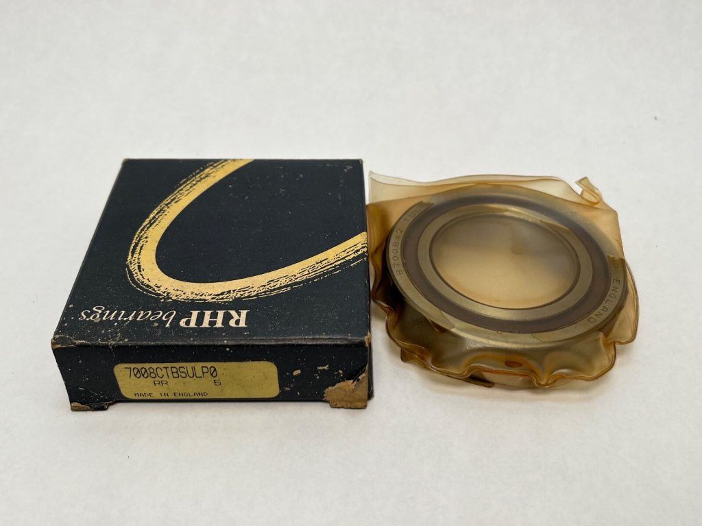 Angular Contact Ball Bearing - 40 mm ID, 68 mm OD, 15 mm Width, Open, 15° Contact Angle, Light Preload, Universally Ground