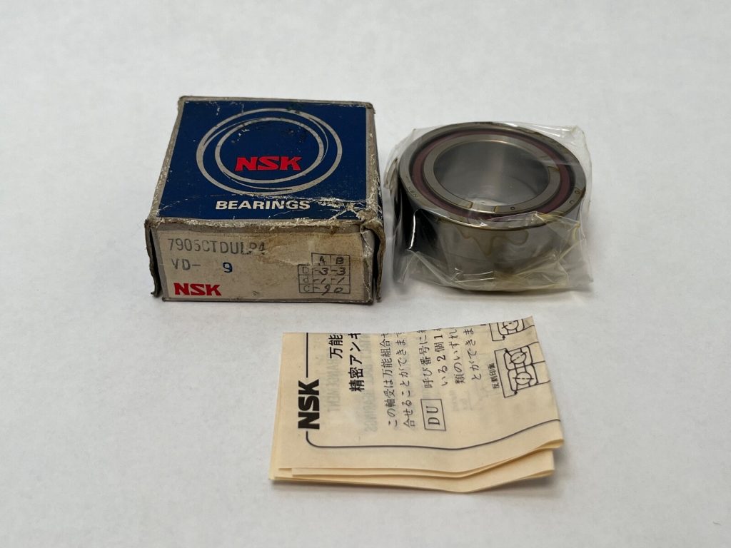 Super Precision Angular Contact Ball Bearing Matched Duplex Pair 25 x 42 x 9 mm 15 Degree Phenolic Cage Light Preload
