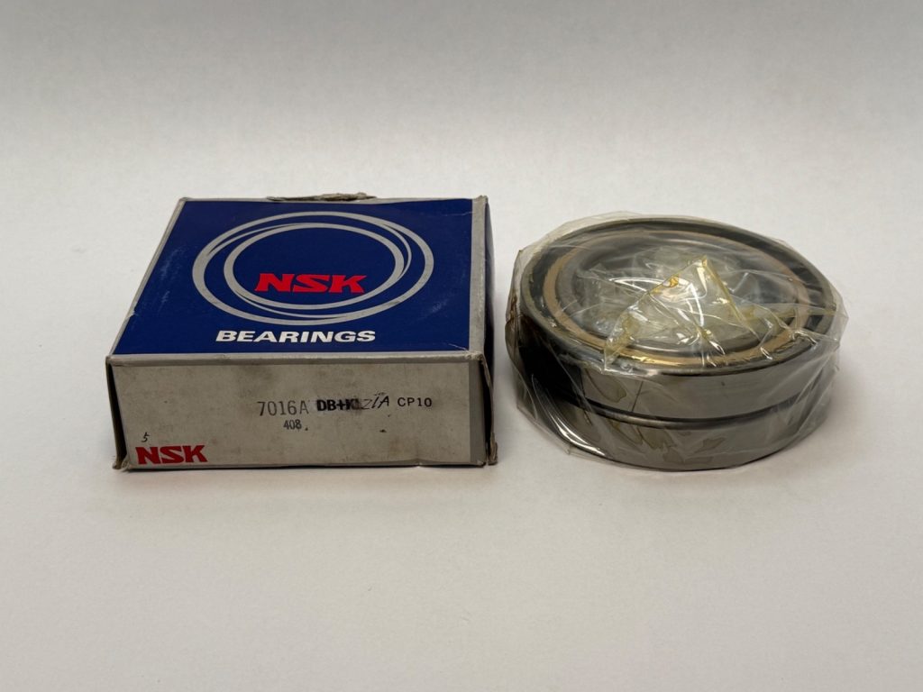 Angular Contact Ball Bearing Pair, 80x125x22 mm, 30° Contact Angle, Open, Chrome Steel (2 pcs)