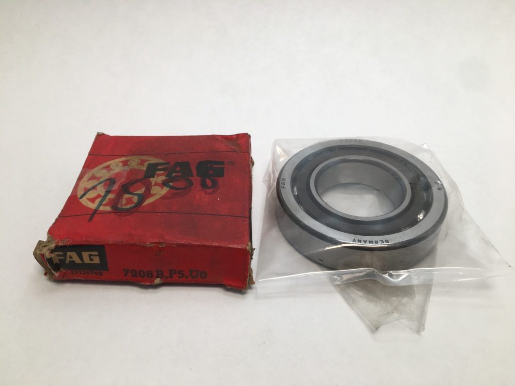 Angular Contact Ball Bearing - Straight Bore, 40 mm ID, 80 mm OD, 18 mm Width, Open, 40° Contact Angle, Universal Zero Preload.