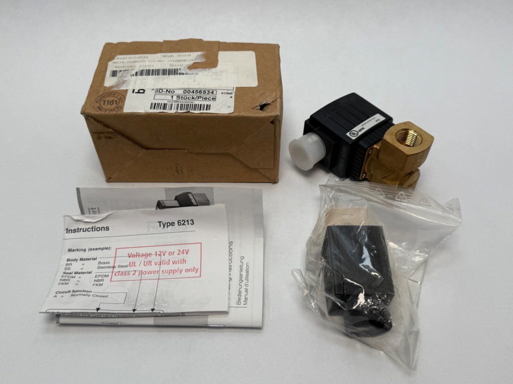 Servo-Assisted 2/2-Way Diaphragm Solenoid Valve – NPT 3/8, 10 mm Orifice, Brass, EPDM, 24 V DC