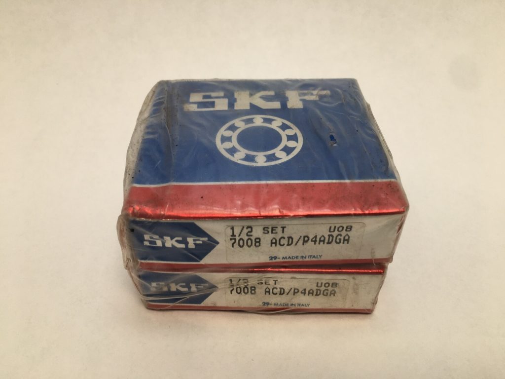Super Precision Angular Contact Ball Bearing Pair - Straight Bore, 30 mm ID, 55 mm OD, 13 mm Width, Open, 25° Contact Angle, Light Preload