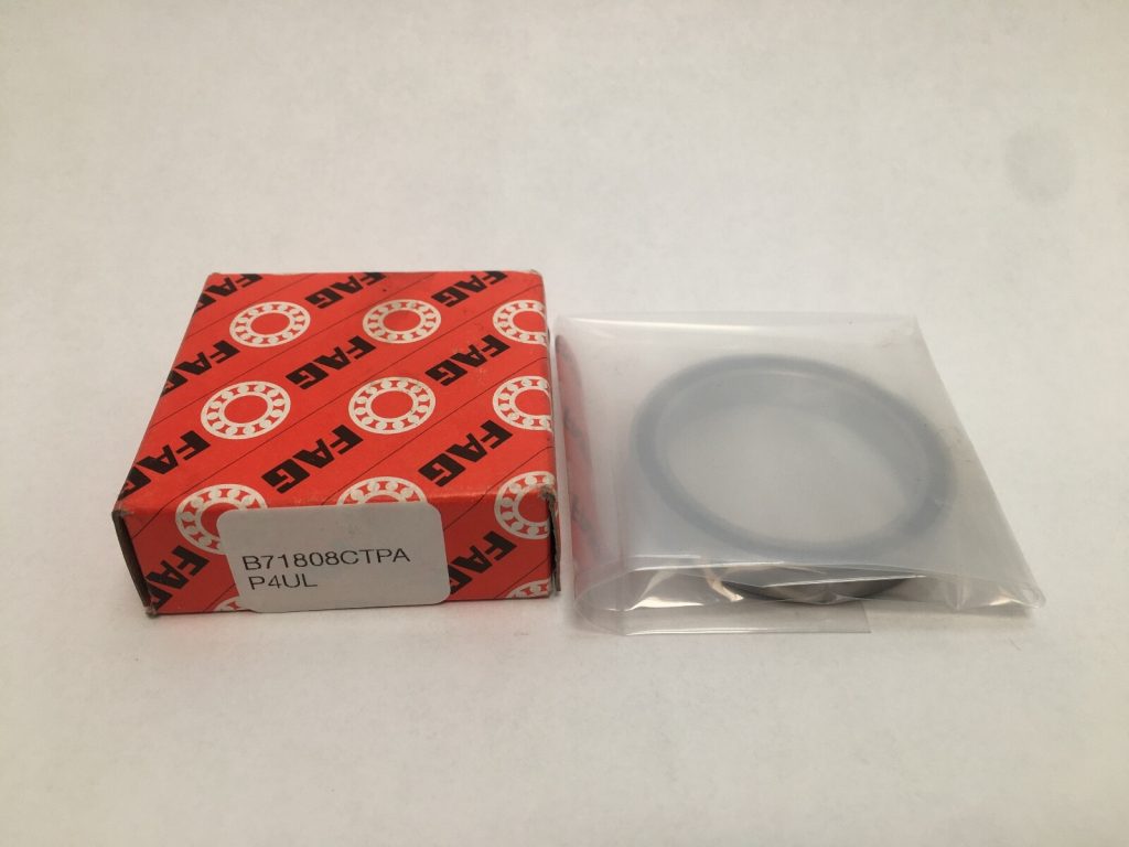 Super-Precision Angular Contact Ball Bearing - Straight Bore, 40 mm ID, 52 mm OD, 7 mm Width, Open, 15° Contact Angle, Universal Light Preload.