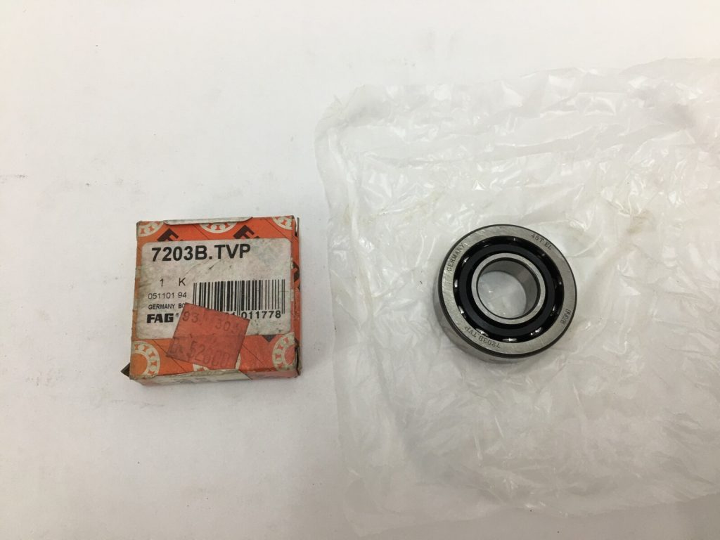 Angular Contact Ball Bearing 17 x 40 x 12 mm, Single Row, 40° Contact Angle, Polyamide Cage, Open
