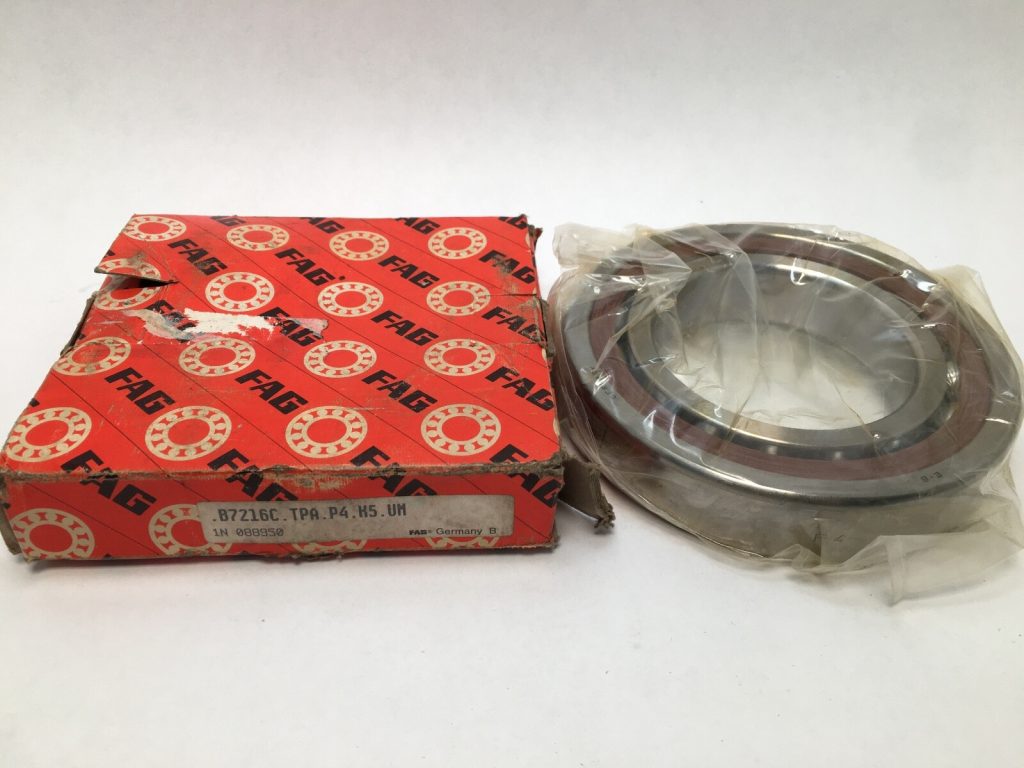 Super Precision Angular Contact Ball Bearing 80 x 140 x 26 mm 15 Degree ABEC 7 Medium Preload Polyamide Cage