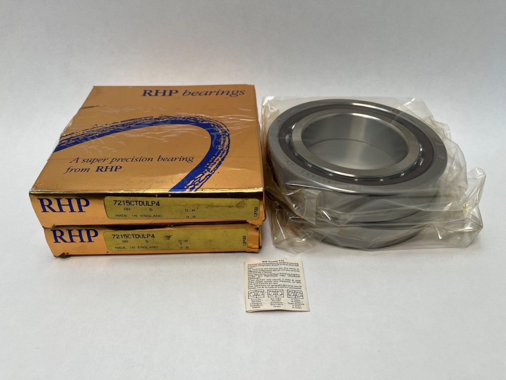 Super-Precision Angular Contact Bearing Matched Pair 75x130x25 mm 15° Light Preload ABEC 7
