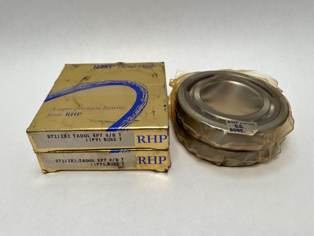 Super Precision Angular Contact Ball Bearing - Straight Bore, 60 mm ID, 110 mm OD, 22 mm Width, Open, 15 Degree Contact Angle, Universal Matchable Duplex Pair, Light Preload, Laminated Phenolic Cage