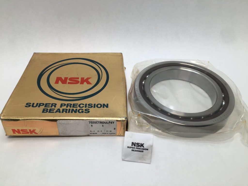 Super-Precision Angular Contact Ball Bearing – 100 mm ID, 150 mm OD, 24 mm Width, Open, 15° Contact Angle, P4Y, Universally Ground Light Preload, Phenolic Cage