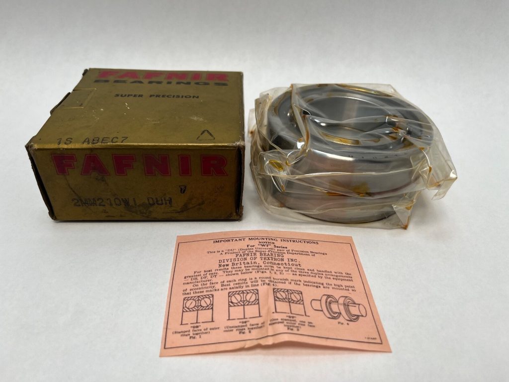 Super-Precision Angular Contact Ball Bearing Pair - 50 mm Bore, 90 mm OD, 20 mm Width, 15° Contact Angle, Heavy Preload, Open