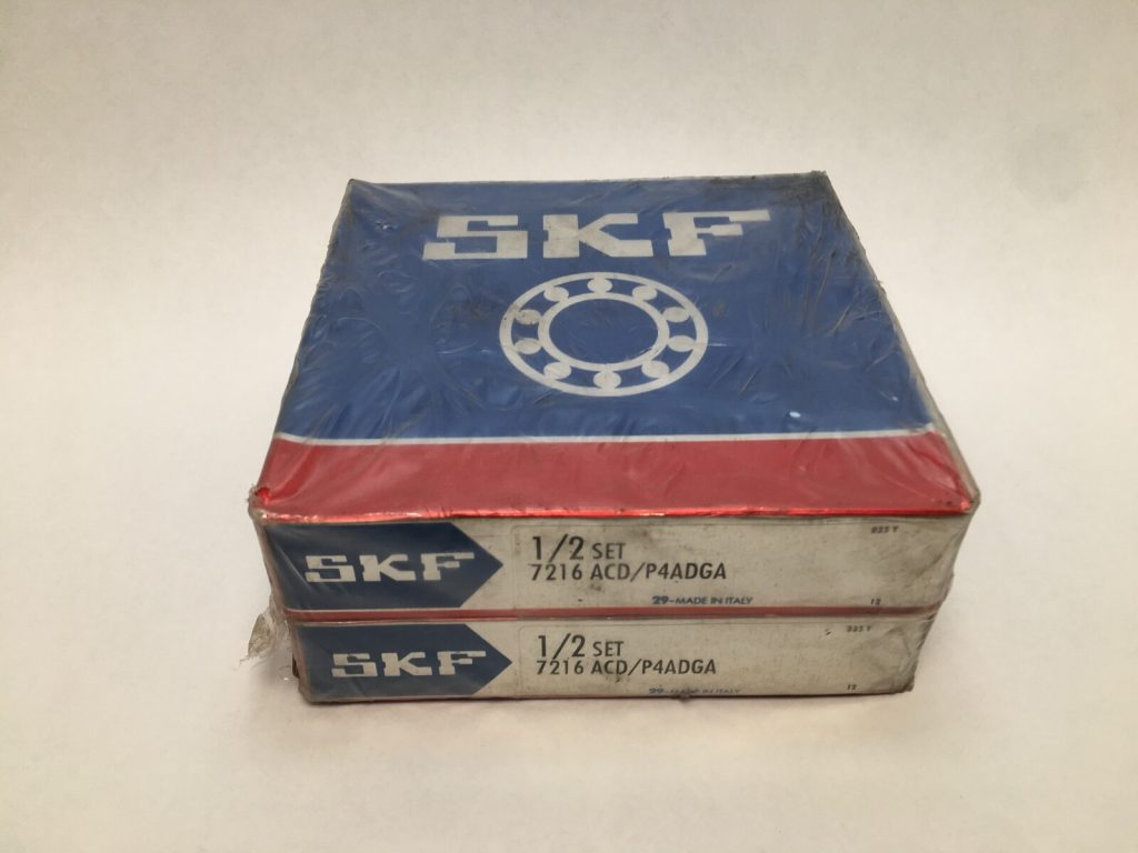 Super-Precision Angular Contact Ball Bearing, Matched Pair - Straight Bore, 80 mm ID, 140 mm OD, 26 mm Width Each / 52 mm Pair, Open, 25° Contact Angle, Light Preload, ABEC 7 / P4.