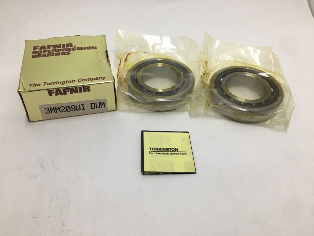 Super-Precision Angular Contact Ball Bearing - 45 mm ID, 85 mm OD, 19 mm Width, Straight Bore, Open, 25 Degree, Medium Preload Universal Duplex Set of 2