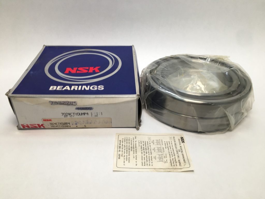 Super Precision Angular Contact Ball Bearing Pair - Straight Bore, 120 mm ID, 180 mm OD, 28 mm Width, Open, 15° Contact Angle, Duplex Medium Preload, P4.