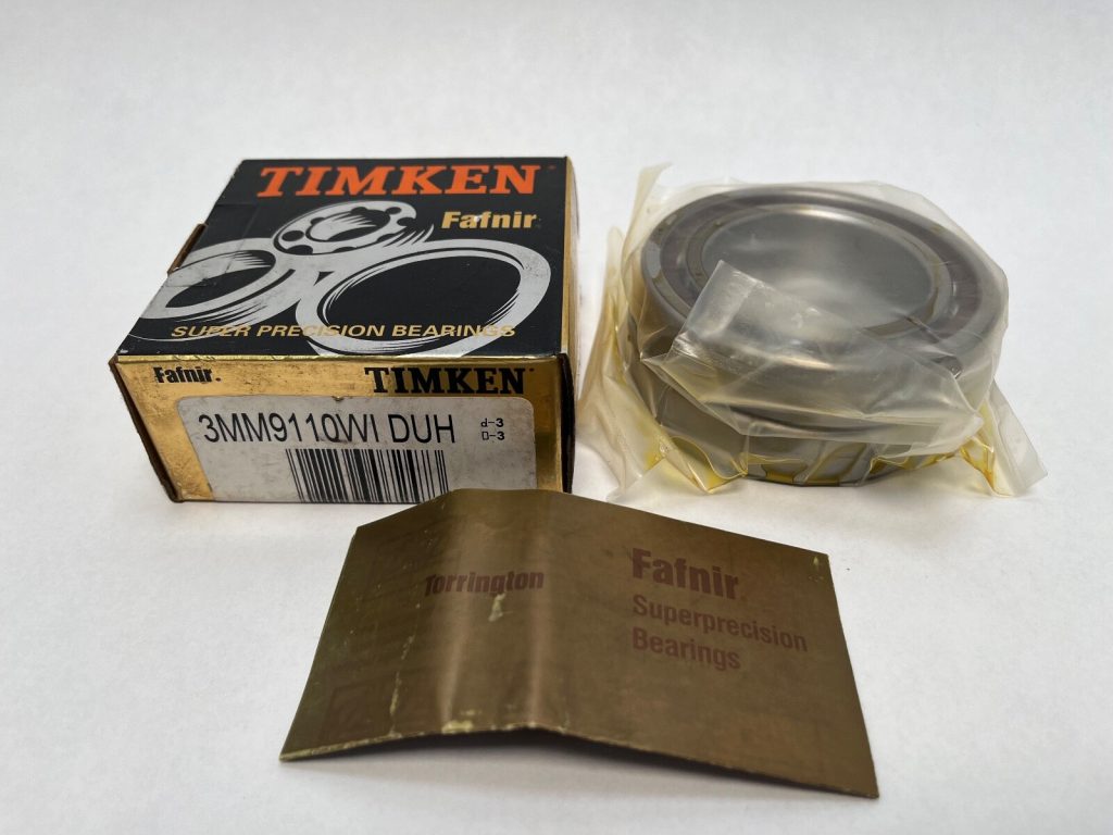 Angular Contact Ball Bearing - 50 mm ID, 80 mm OD, 16 mm Width, Open, 25°, Heavy Preload, Universal Duplex Pair