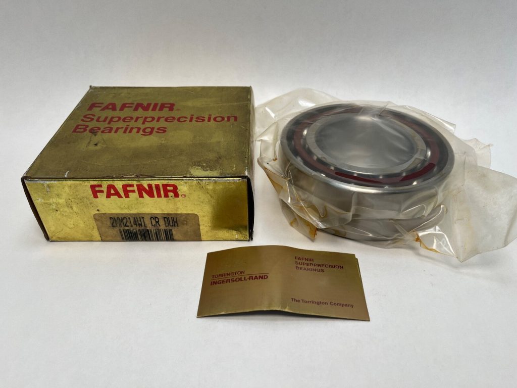 Super-Precision Angular Contact Ball Bearing Duplex Set of 2 - 70 mm Bore, 125 mm OD, 24 mm Width Each, 15° Contact Angle, Open, Phenolic Machined Cage, Heavy Preload