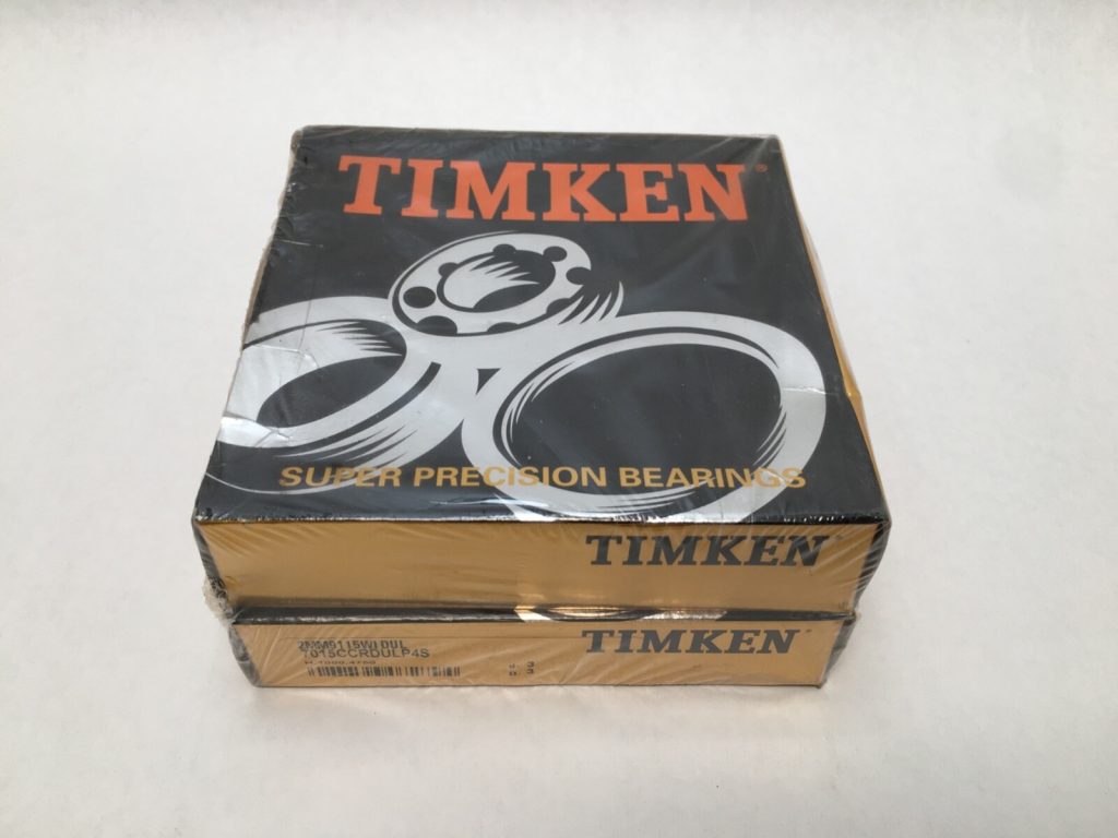 Super Precision Angular Contact Ball Bearing 75x115x20 mm, 15° Contact Angle, Duplex Light Preload, Phenolic Cage, 2 Pcs