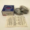 Matched Pair Super-Precision Angular Contact Ball Bearings, 30x62x16 mm Each, 25° Contact Angle, Medium Preload, Polyamide Cage, P4