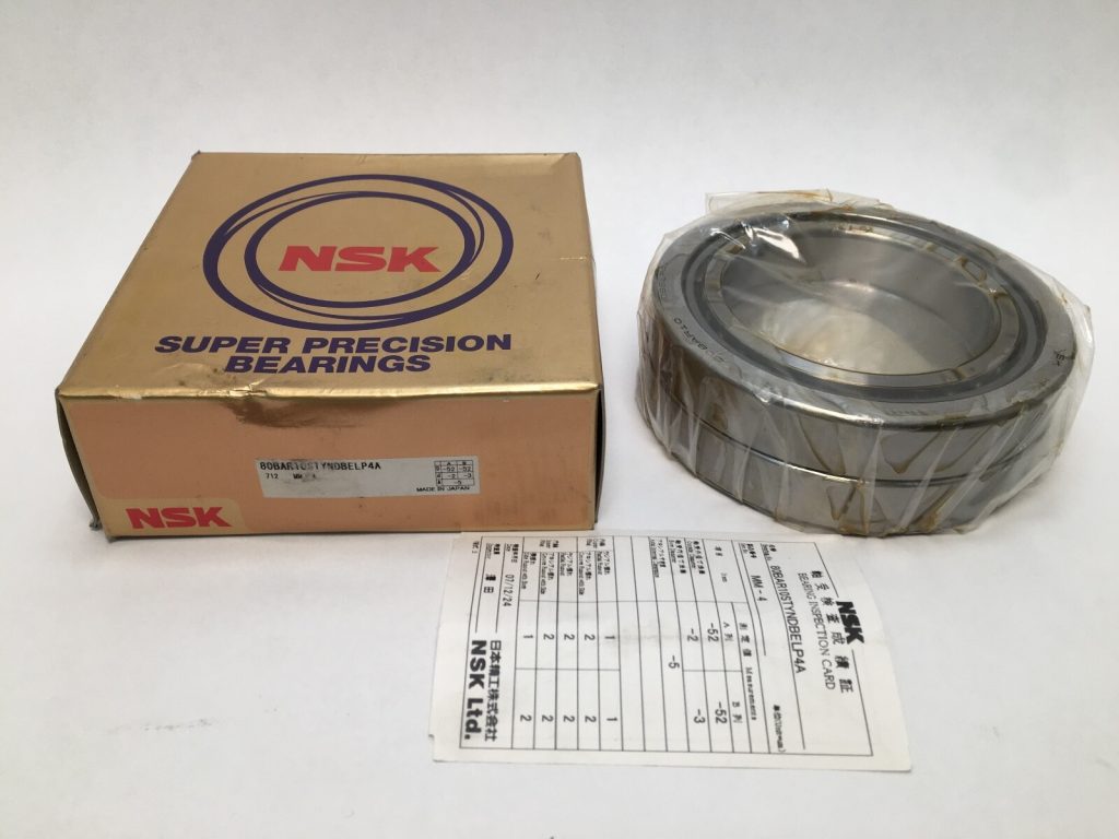 Angular Contact Thrust Ball Bearing — 80 mm ID, 125 mm OD, 20 mm Width, Open, 30° Contact Angle, Back-to-Back DB, Extra Light Preload, 2 Pcs