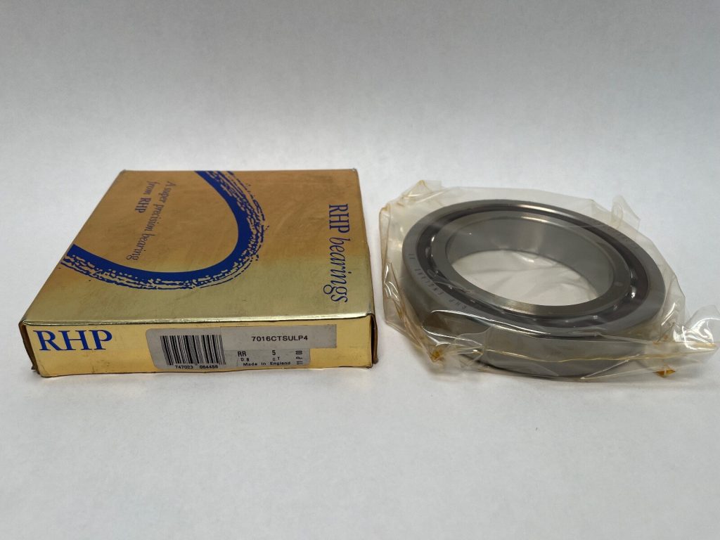 Super Precision Angular Contact Ball Bearing 80x125x22 mm, 15° Contact Angle, Phenolic Cage, ABEC 7, Light Preload, Single Universally Ground