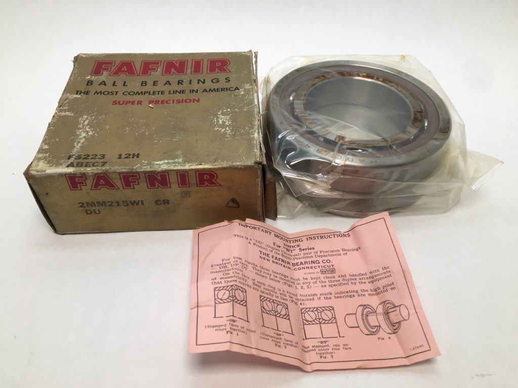 Super-Precision Angular Contact Bearing Matched Pair 75x130x25 mm 15° Light Preload Phenolic Cage ABEC 7/9