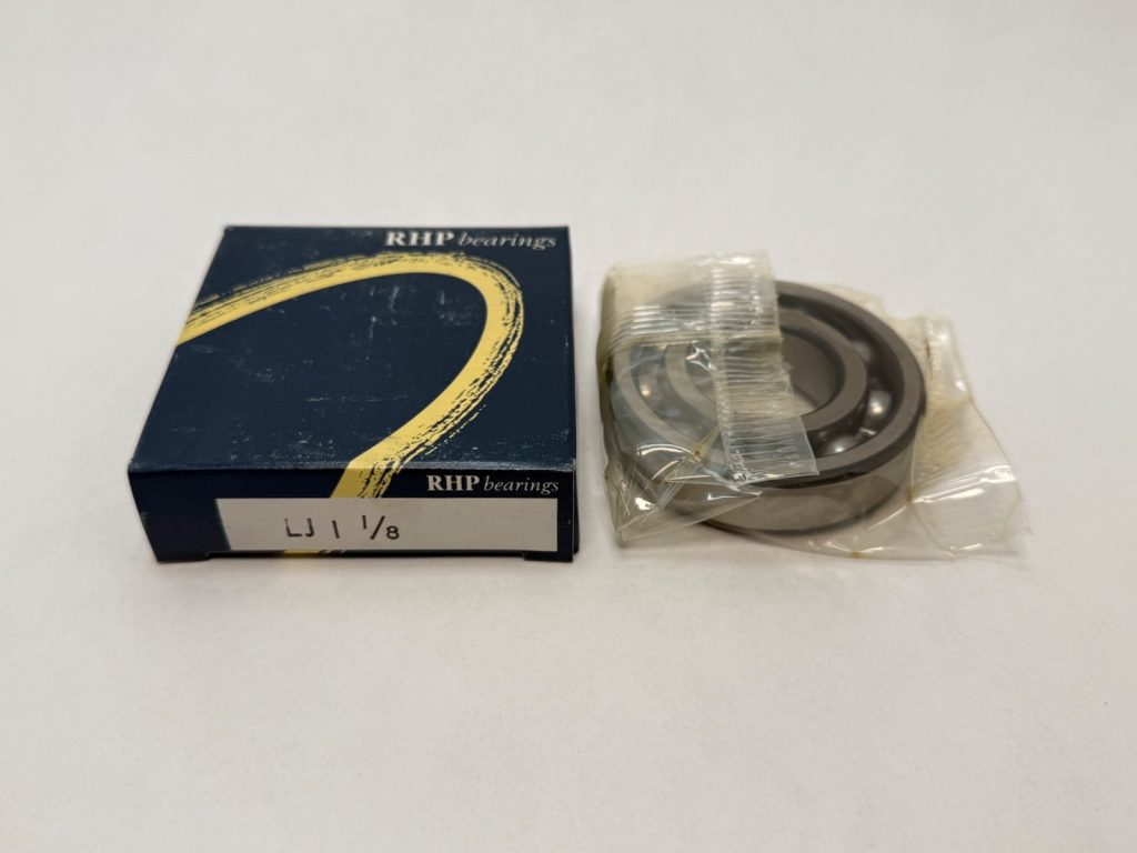 Imperial Open Deep Groove Ball Bearing, 1-1/8 x 2-1/2 x 5/8 in, Light Series, Normal Clearance, Pressed-Steel Cage