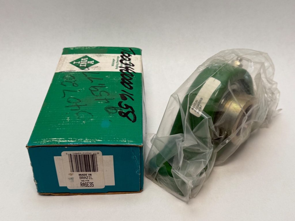 Two-Bolt Plummer Block Pillow Block Bearing Unit, 35mm Bore, Eccentric Collar Locking, Cast Iron