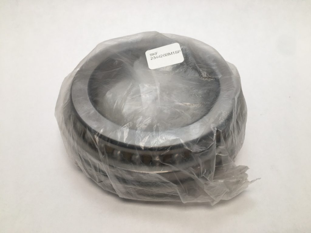 Double-Direction Axial Angular Contact Thrust Ball Bearing - 100 mm ID, 150 mm OD, 60 mm Total Width, 60 Degree Contact Angle, Machined Brass Cage, SP Precision