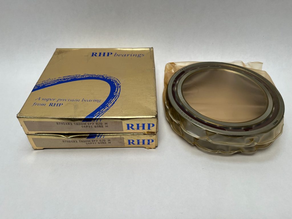 Super Precision Angular Contact Ball Bearing - 120 mm ID, 165 mm OD, 22 mm Width, Open, 15° Contact Angle, Phenolic Cage, Duplex Universal Medium Preload Pair