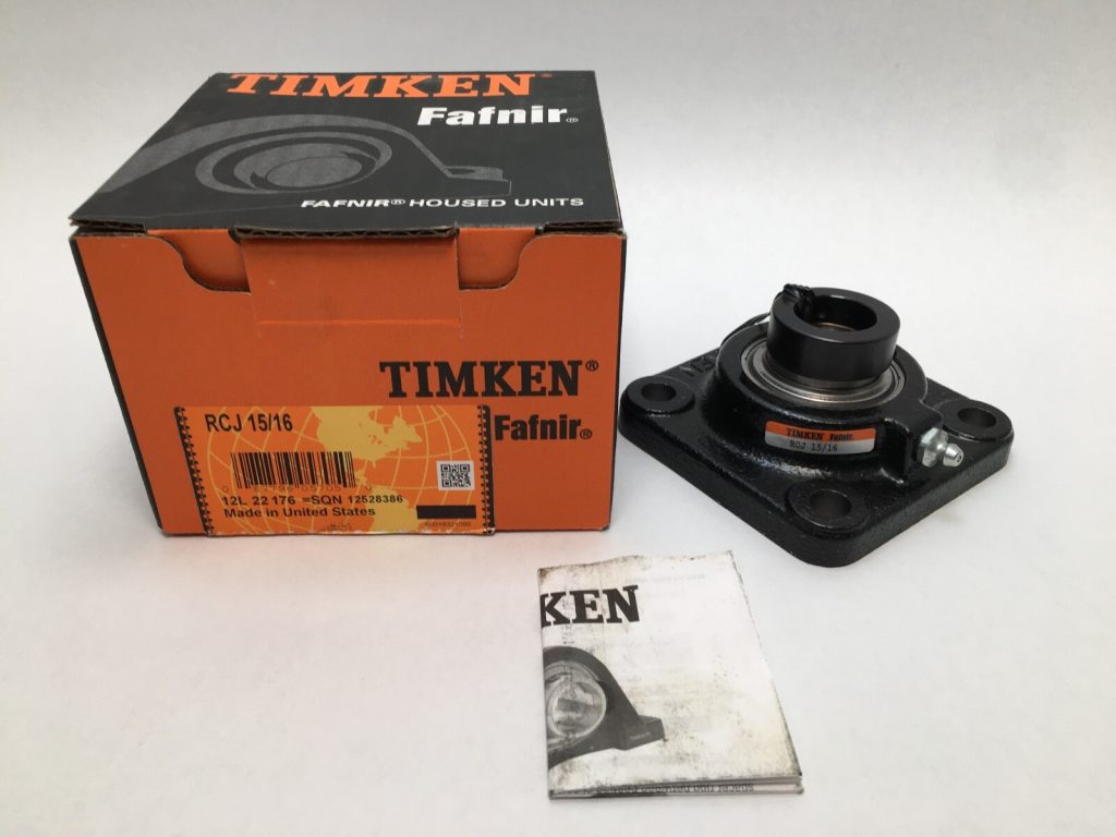 Four-Bolt Flange Unit – 15/16 in Bore, Cast Iron, Eccentric Collar Locking, Non-Expansion
