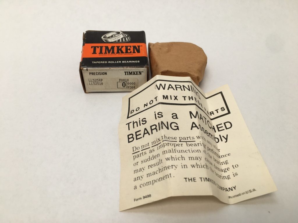 Tapered Roller Bearing, TS Cone and Cup Set - 0.8750 in Bore, 1.6563 in Cup Outer Diameter, 0.4400 in Bearing Width, 0.3400 in Cup Width, Class 2, Stamped Steel Cage, High Alloy Steel
